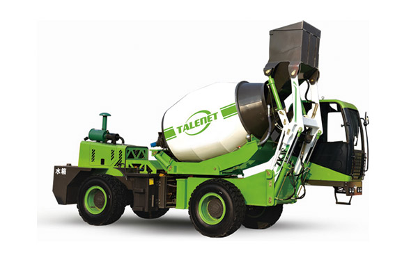 2.6 m3 self-loading concrete mixer truck