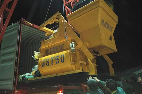 HZS35 concrete mixer batching plant was exported to Philippine